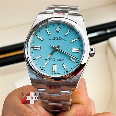 rolex tiffany blue 41 price|rolex oyster perpetual price guide.